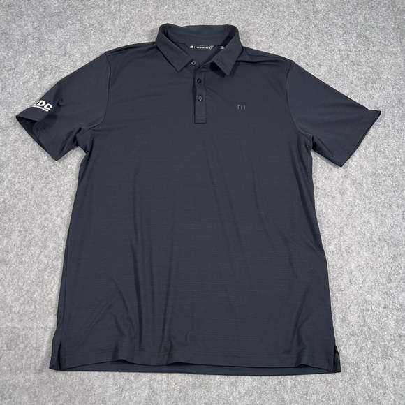 Travis Mathew Other - Travis Mathew Black‎ Heather The Heater Short Sleeve Polo Shirt Men's Size XL